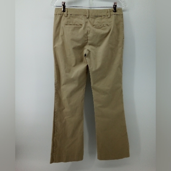 GAP Khakis Perfect Khaki Cotton Blend in Baked Sand 0P Petite Trousers Pants - Picture 4 of 11